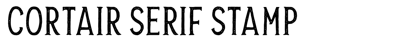 Cortair Serif Stamp